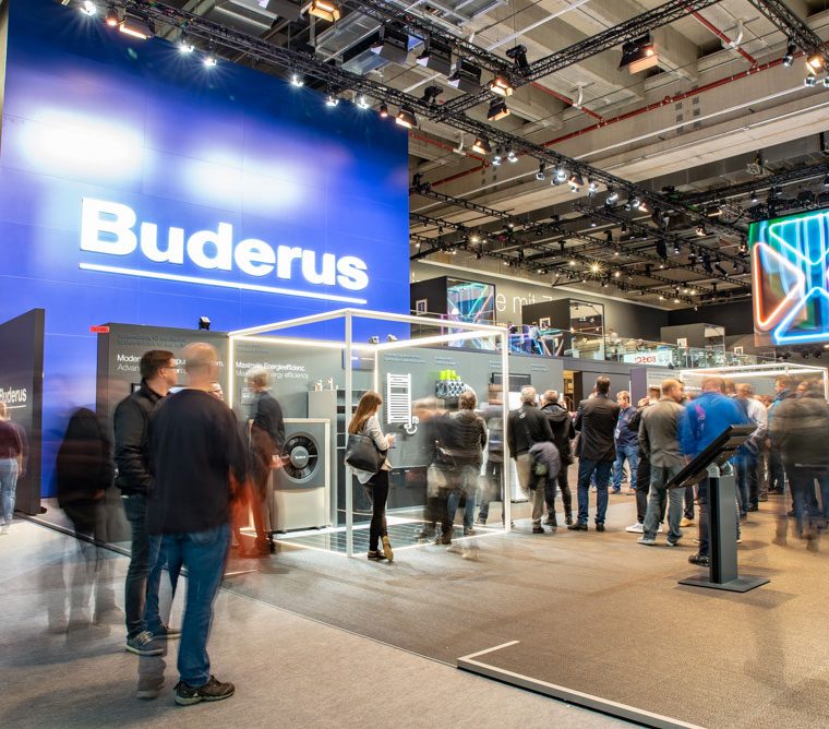 Stand von Buderus auf der ISH in Frankfurt 2019