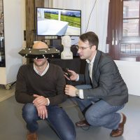 Innovationsseminar Speicherwerkstatt Hamburg immersight Fabian K.O. Weiss stellt Raumbrille vor