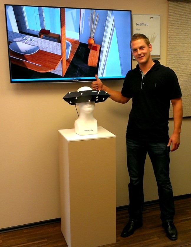Philipp Braun mit seiner neuen ImmerSight Raumbrille