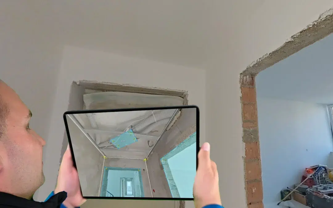 3D-Blick in die Rohinstallation