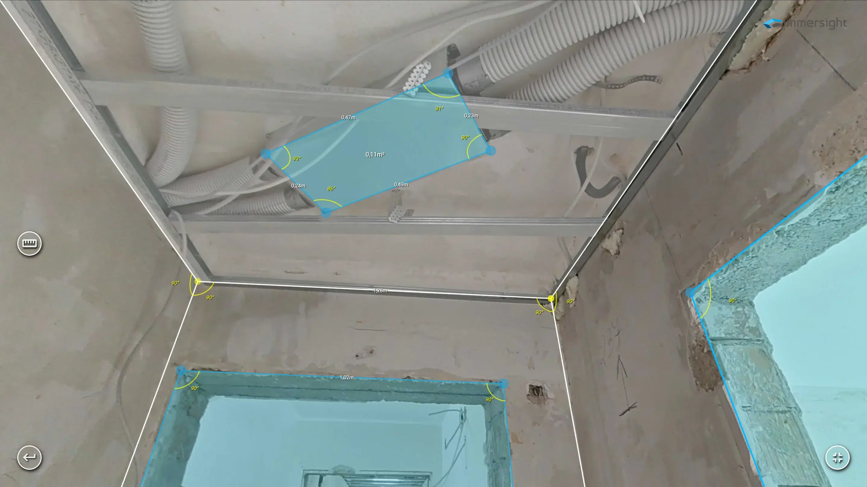 Unterputz in 360Grad mit Vermessung immersight scaled