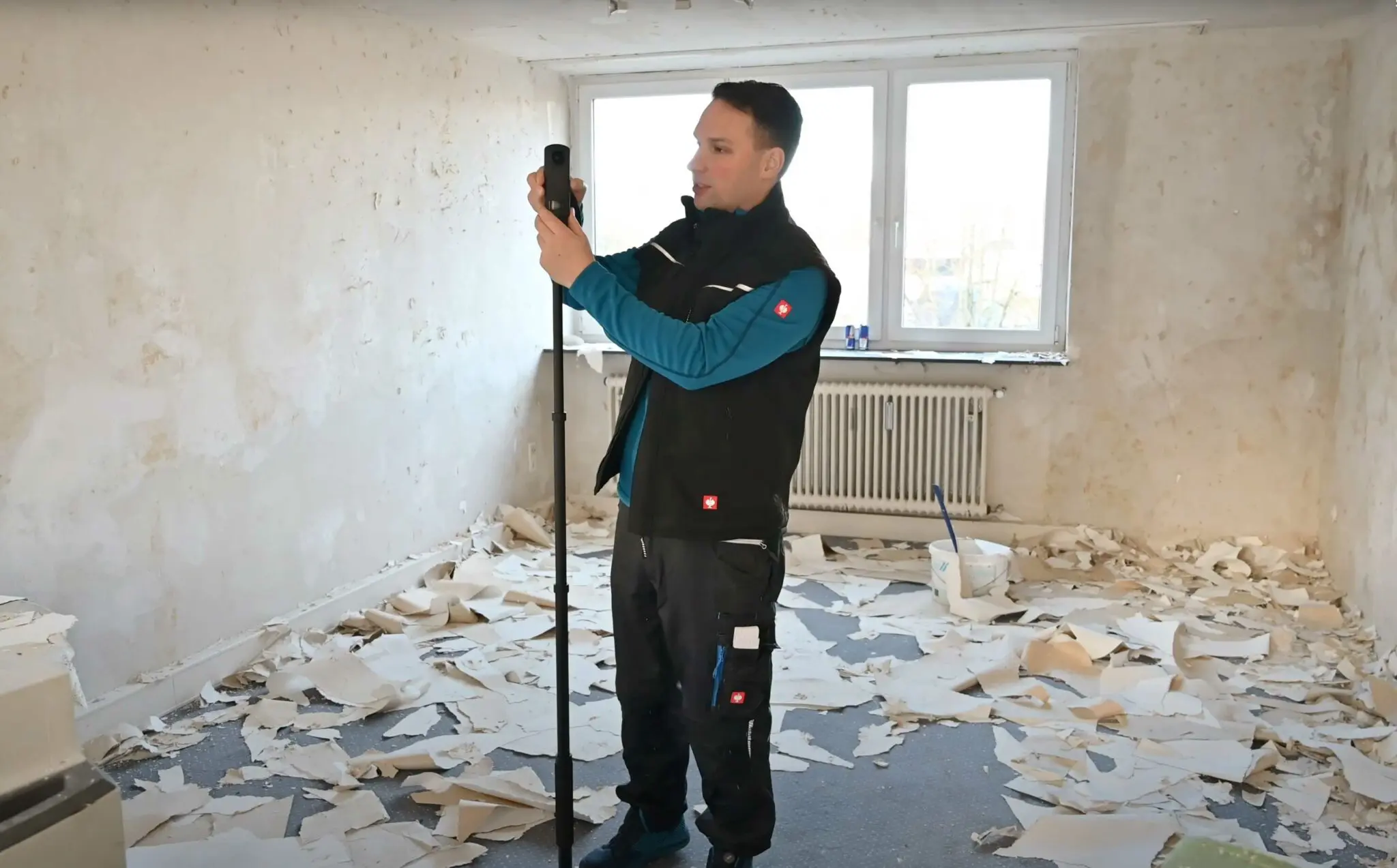 monteur mit 360 kamera