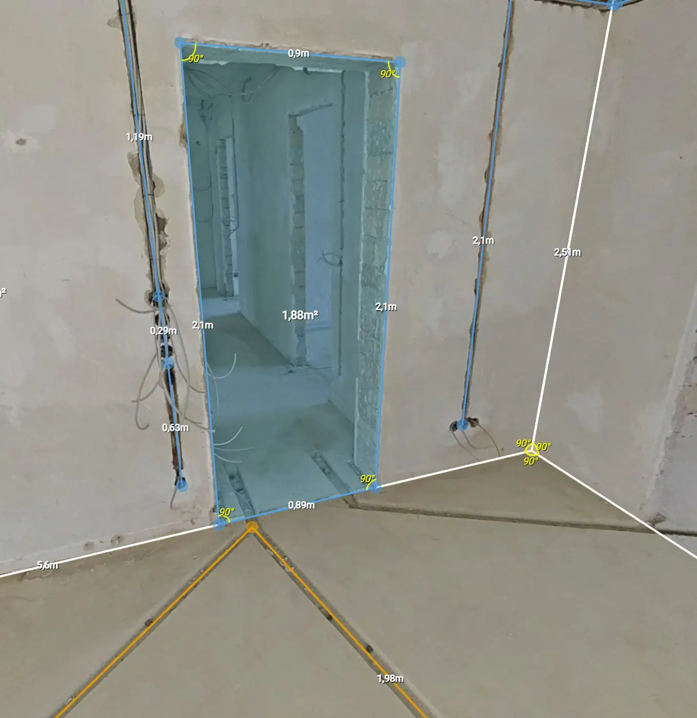 unterputz leitungsfuehrung dokumentation 3d 360 kamera