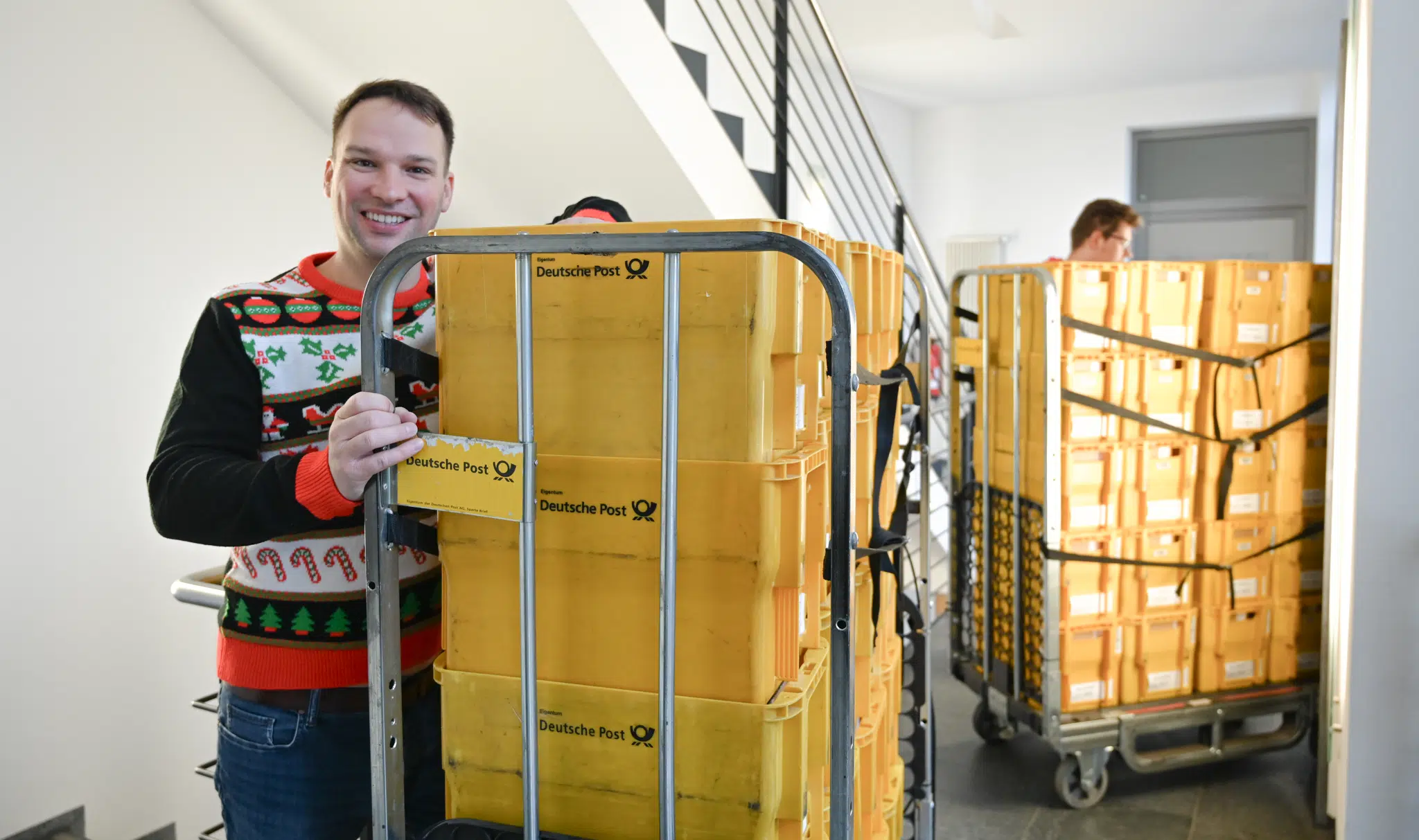 Chef bei der Weihnachtspost