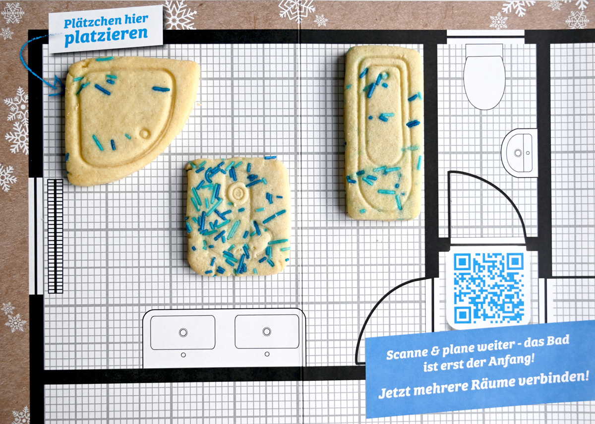 Plaetzchen hier platzieren planen und naschen