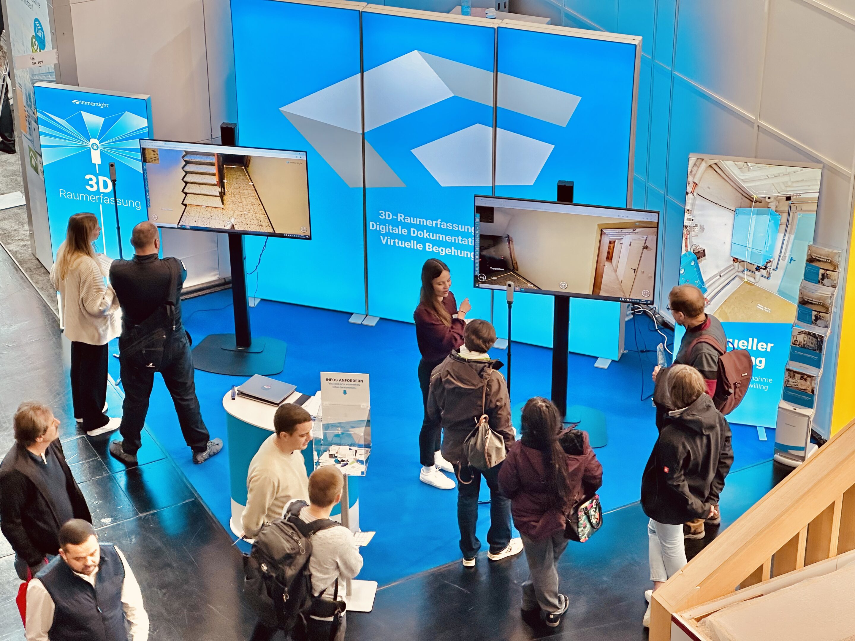 Immersight auf der IFH 2024 360° Raumaufmass in 3D vermessen und messen scaled