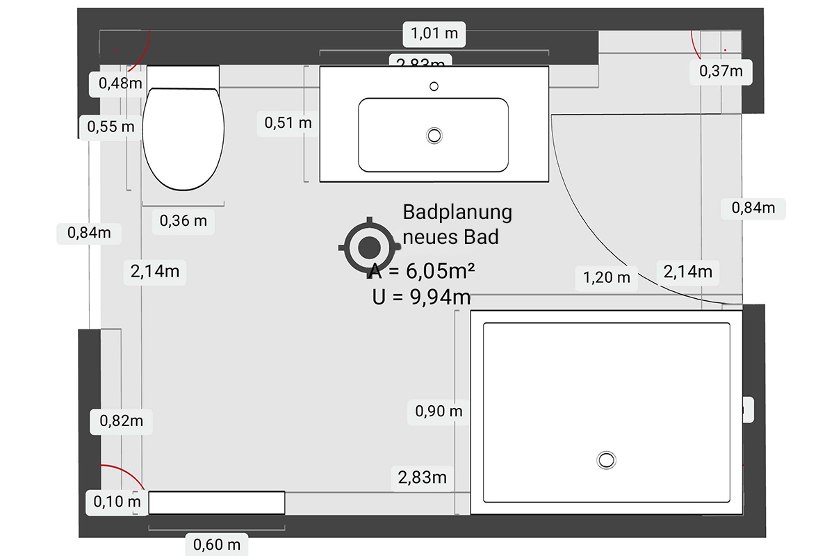 360° Aufnahme, 360° Foto, Fertige Arbeiten Baustelle, 2D-Grundrissplanner