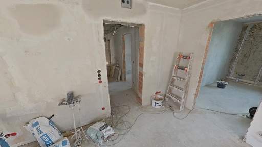 Elektro 9 Elektroprojekt verputzt und nach Malerarbeiten