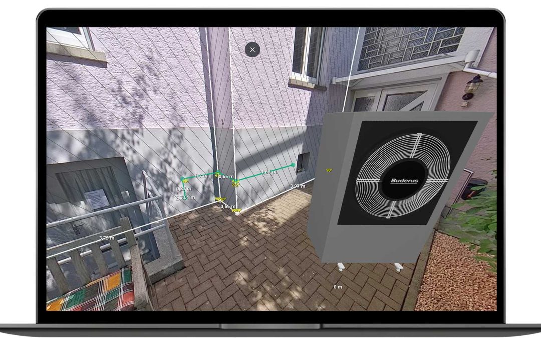 Wärmepumpe in 3D einplanen